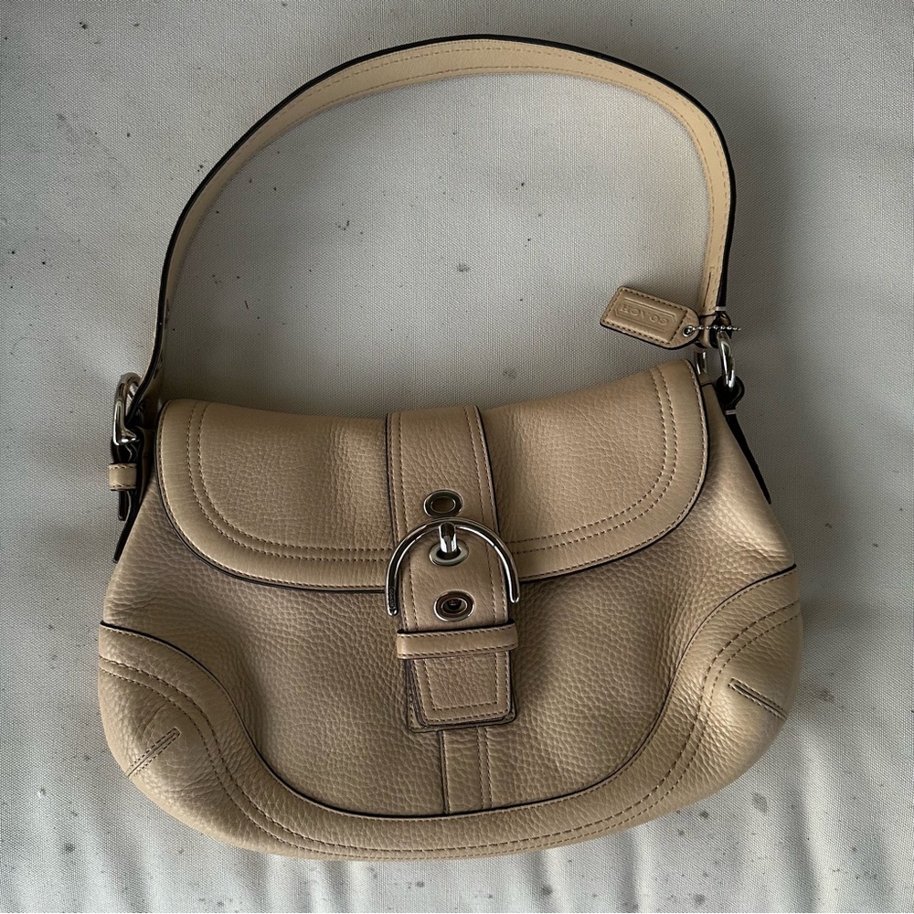 coach soho #F10909 in pebble beige